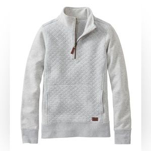 LL Bean Women’s Gray Quarter Zip Sweatshirt